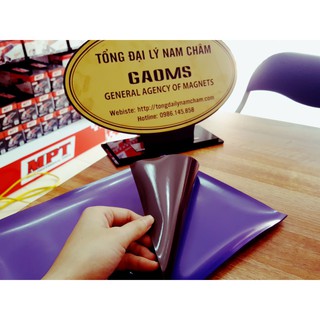 Nam châm dẻo A4 màu Tím