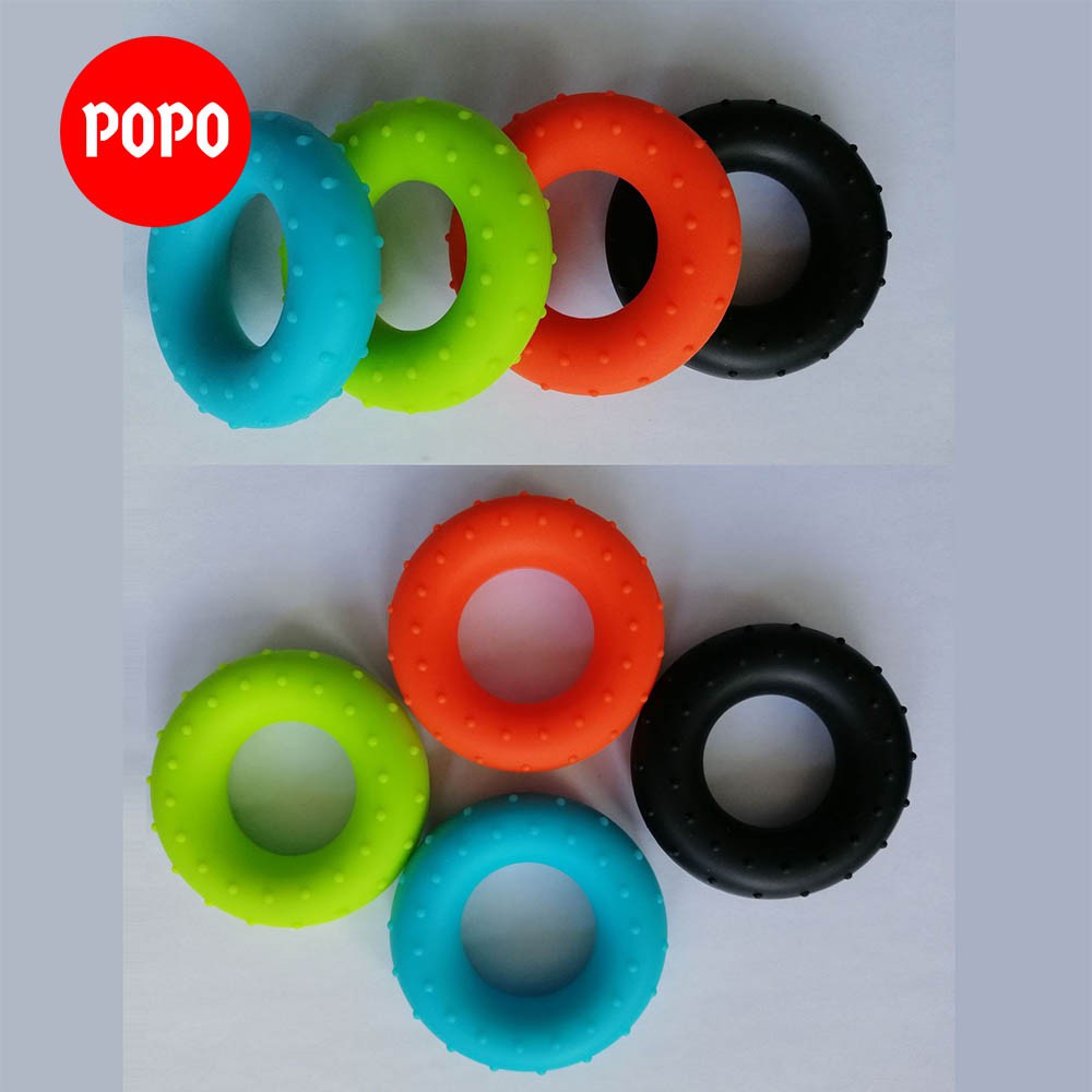 Vòng tròn cao su silicone bóp tập cơ tay 30,40, 50 Pounds cầm nắm luyện tập sức mạnh ngón tay YGW20 POPO