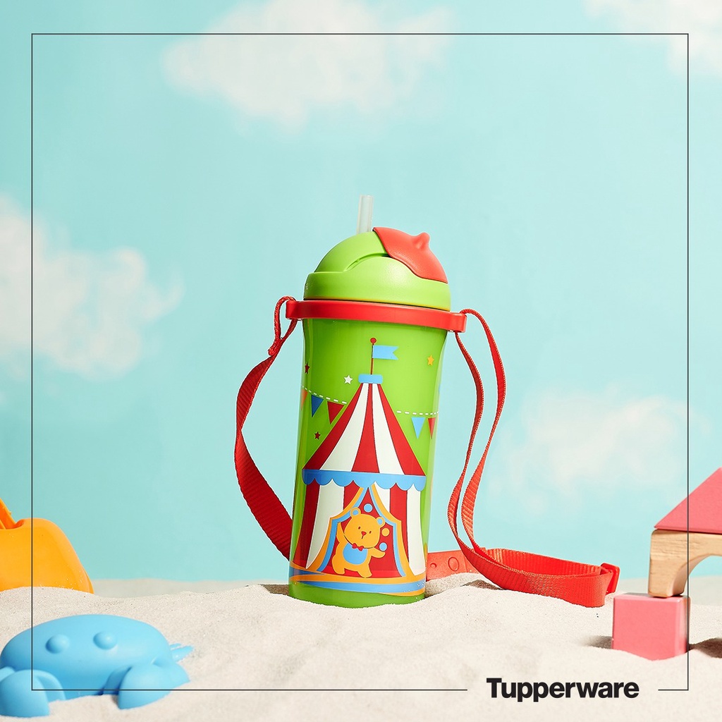Bình nước Tupperware Kids Printable Straw Tumbler 500ml