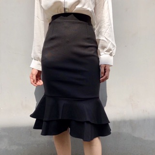 Chân váy đuôi cá 2 tầng