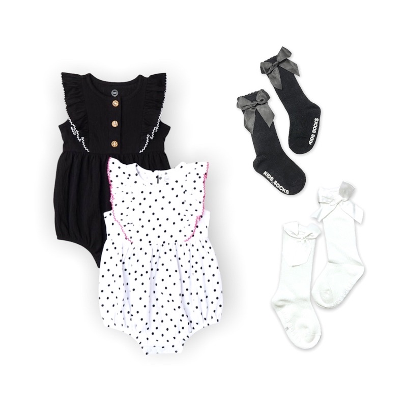 Body chip cánh tiên dễ thương cho bé gái chất vải Cotton co giãn thấm hút mồ hôi, size