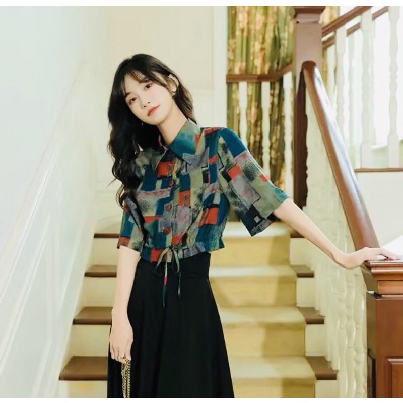 Áo Sơ Mi Croptop Tay Lửng Ulzzang  - Cập Nhật Xu Hướng Thời Trang Nữ Mới Nhất 2023