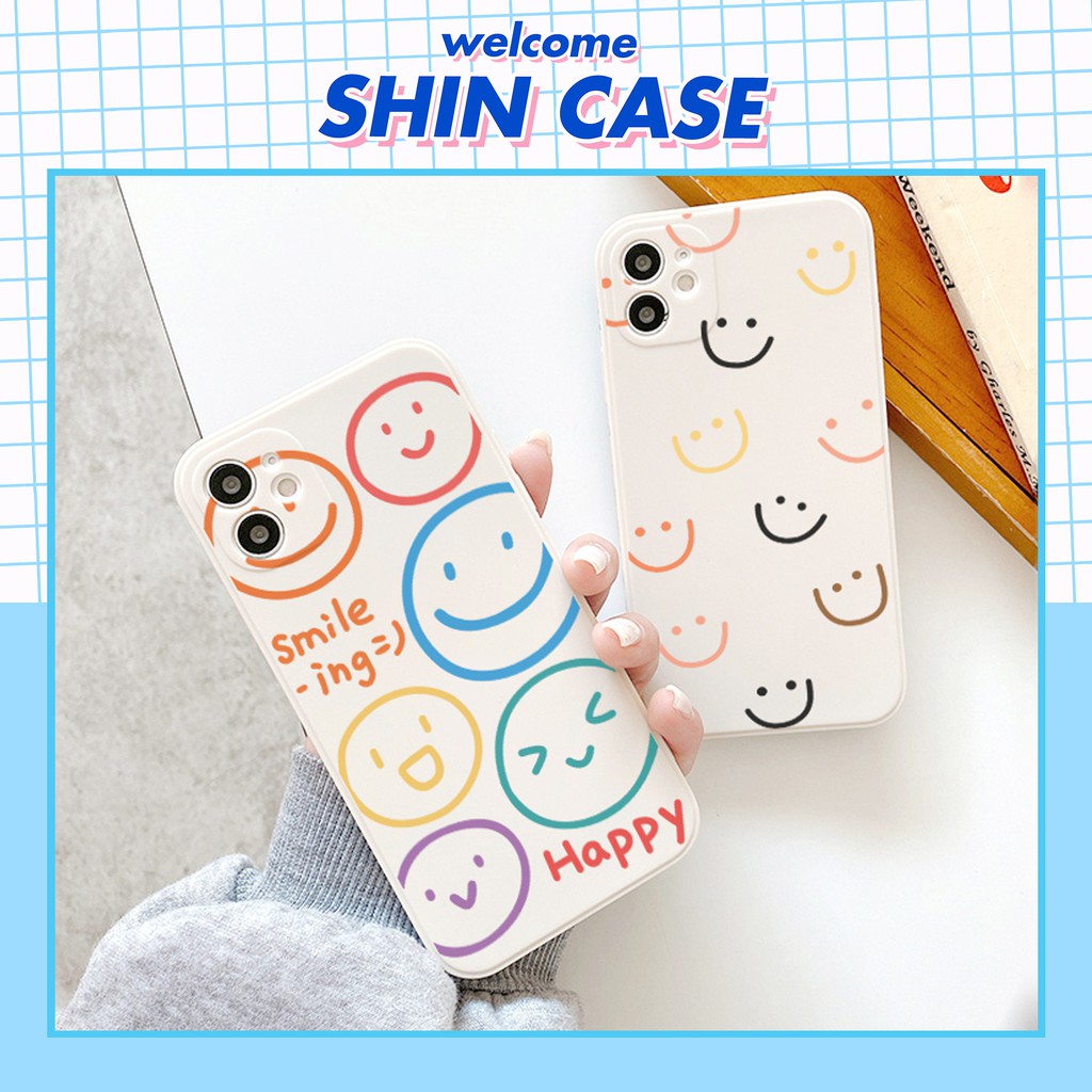 Ốp lưng iphone Smile-ing cạnh vuông 6/6plus/6s/6splus/7/7plus/8/8plus/x/xr/xs/11/12/13/pro/max/plus/promax