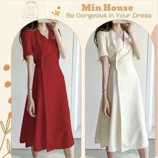 váy trắng dáng dài thanh lịch hàng cao cấp loại 1 váy đỏ dáng dài mặc noel,tết siêu xinh