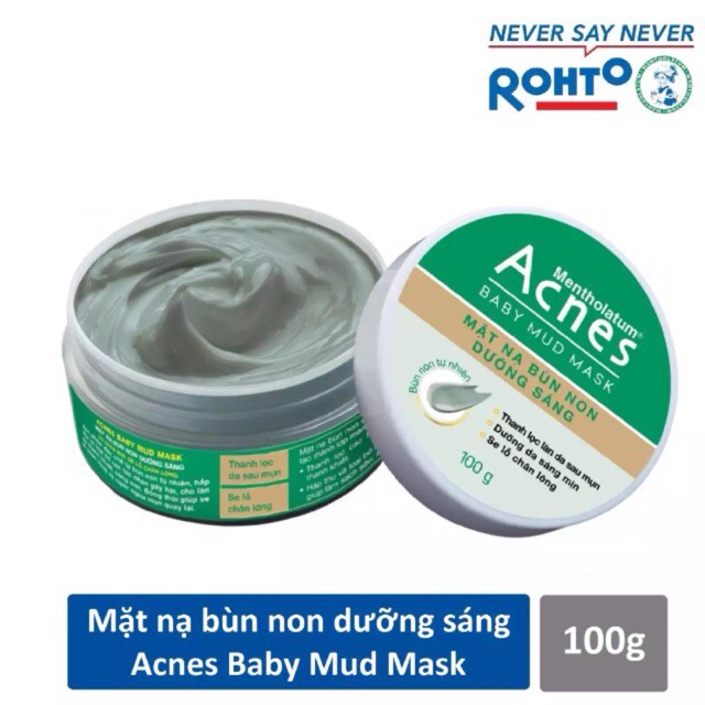 MẶT NẠ ACNES BÙN NON DƯỠNG SÁNG DA 100G