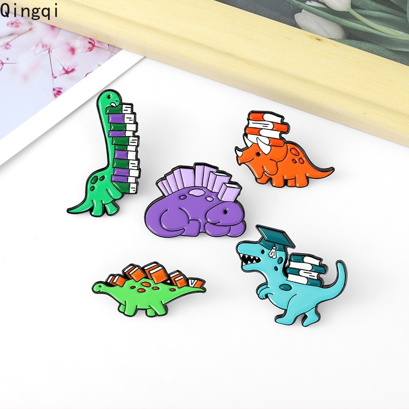 Ghim cài áo Miss Zoe hình khủng long hoạt hình ngộ nghĩnh