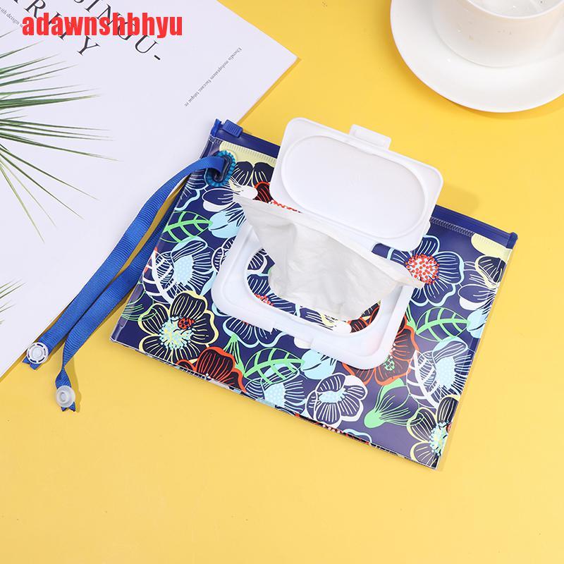 [adawnshbhyu]Wet Wipes Box Cleaning Storage Bag Easy-carrying EVA Tissue Container 18*14CM