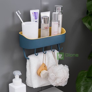 Kệ Đựng Đồ Phòng Tắm Nhà Bếp Dán Tường Đa Năng Kệ nhựa treo tường nhà tắm