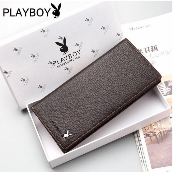 Ví Da Pu PLAYBOY Dáng Dài Mỏng Đa Năng Thời Trang Cao Cấp Cho Nam