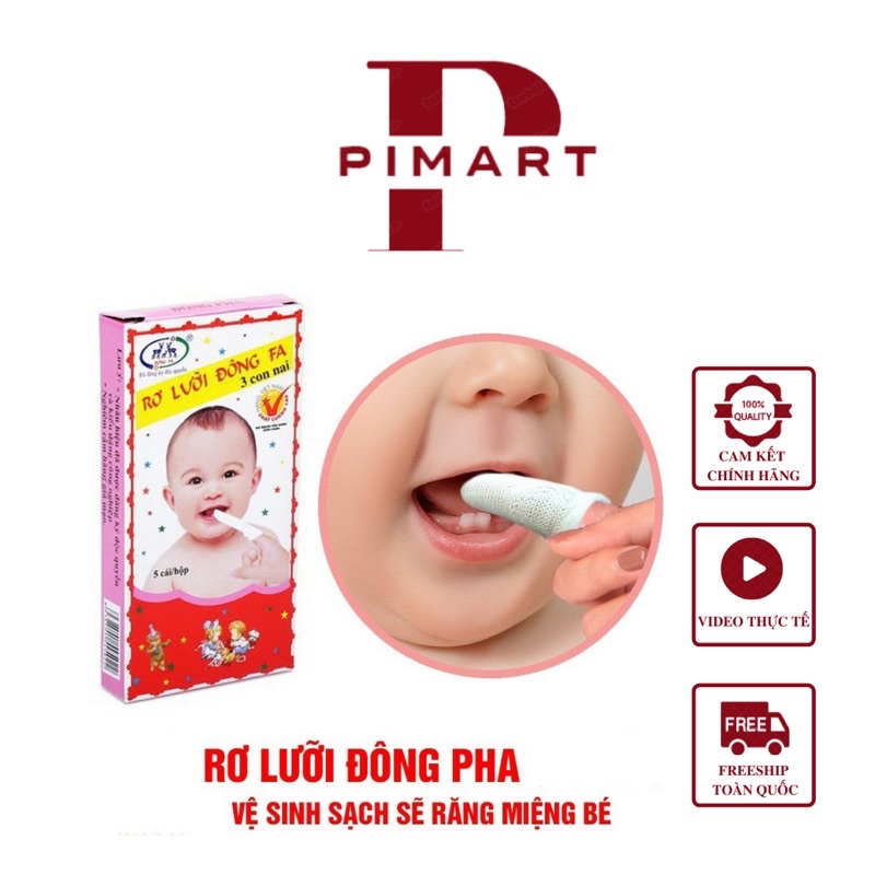 1 HỘP Rơ lưỡi Đông Pha cho bé (1 hộp 5 cái)