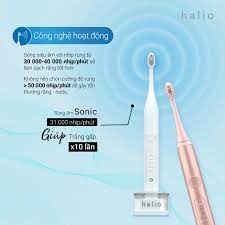 (Giá hủy diệt) Bàn Chải Điện Halio Sonic Whitening PRO/SmartClean Toothbrush Bảo hành 1 năm - Hàng Chính Hãng