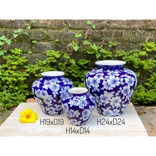 Bình cắm hoa- trưng bày, dáng vò. Gốm sứ Bát Tràng