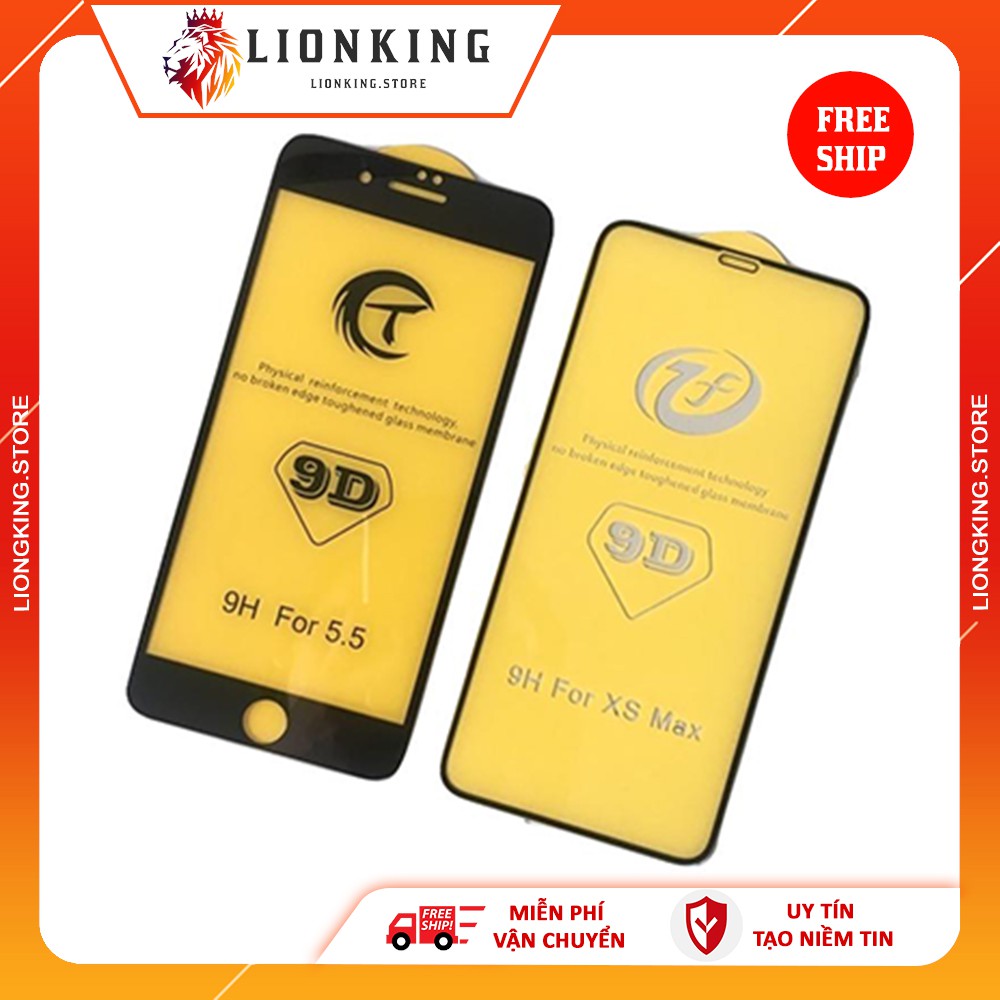 [FULL MÀN HÌNH] Kính cường lực iphone 9D full màn cho Iphone 6/6s/6plus/7/7s/7plus/8/8plus/X/XsMax