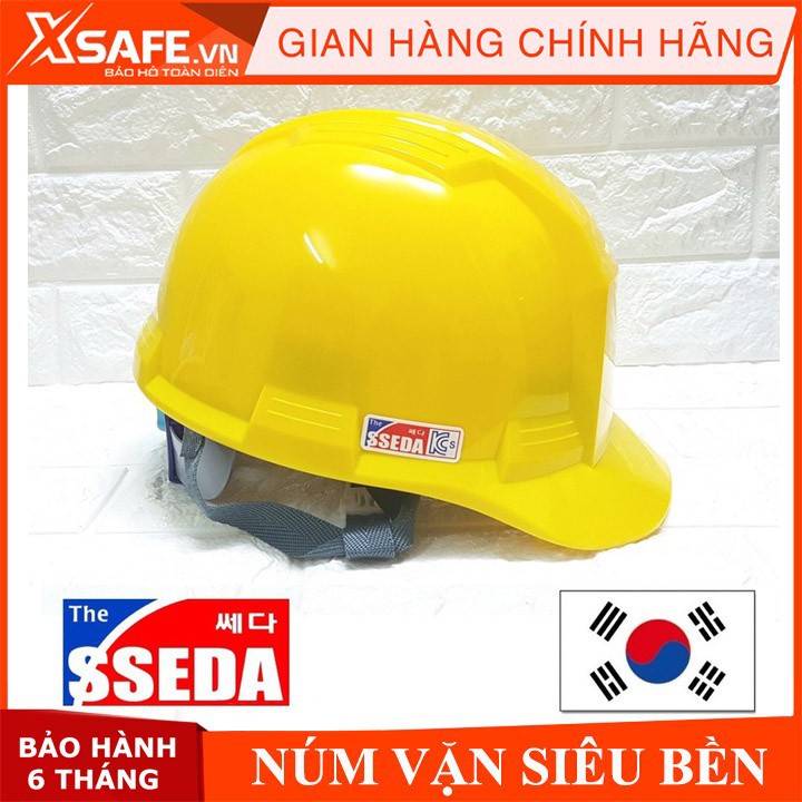 Nón bảo hộ Sseda IV Hàn Quốc chính hãng có lót xốp cách nhiệt chống nóng nhựa ABS siêu cứng