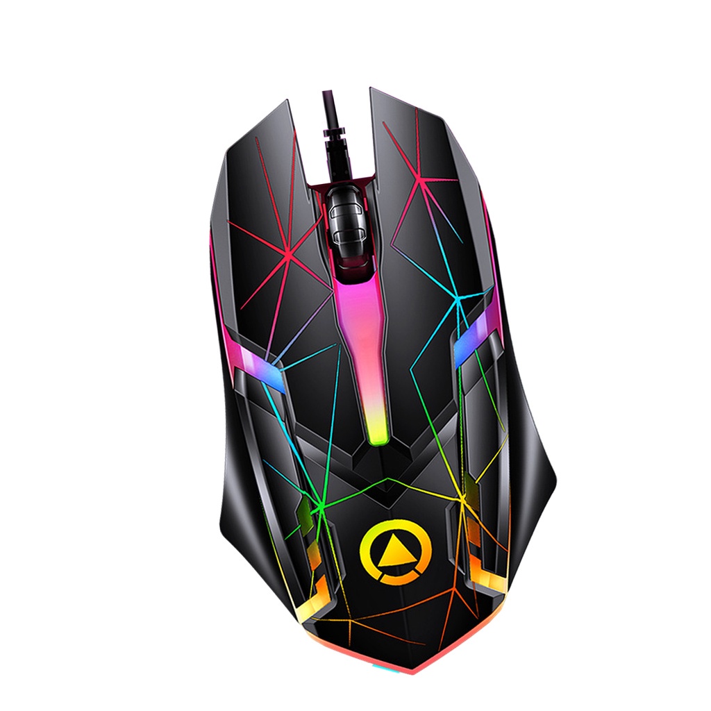 Chuột gaming có dây 3 nút với đèn 7 màu dùng cho máy tính/ máy tính bảng/ Notebook