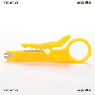 WEJT Network Connection Wire Punch Down Cutter Stripper For RJ45 Cat5 Cable Tool
