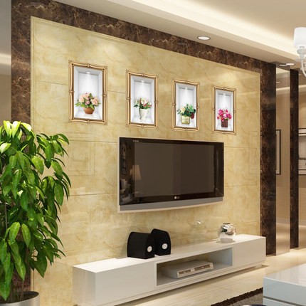 Decal dán tường ô cửa 3D