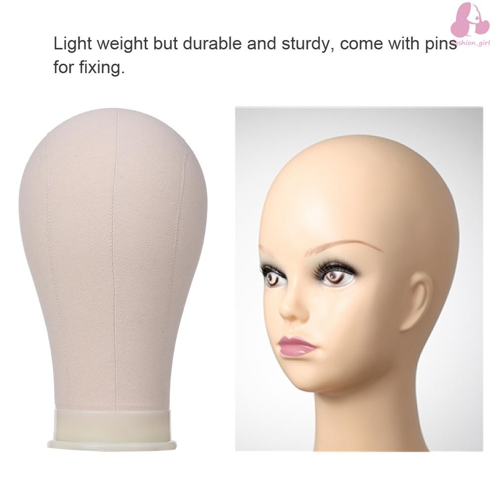 Đầu ma nơ canh bằng vải canvas 25" chuyên dụng để trưng bày tóc giả