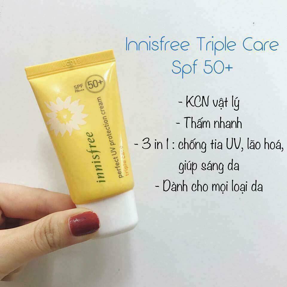 ☀️Kem chống nắng Innisfree Triple Shield  SPF 50+ PA++++ 50ml