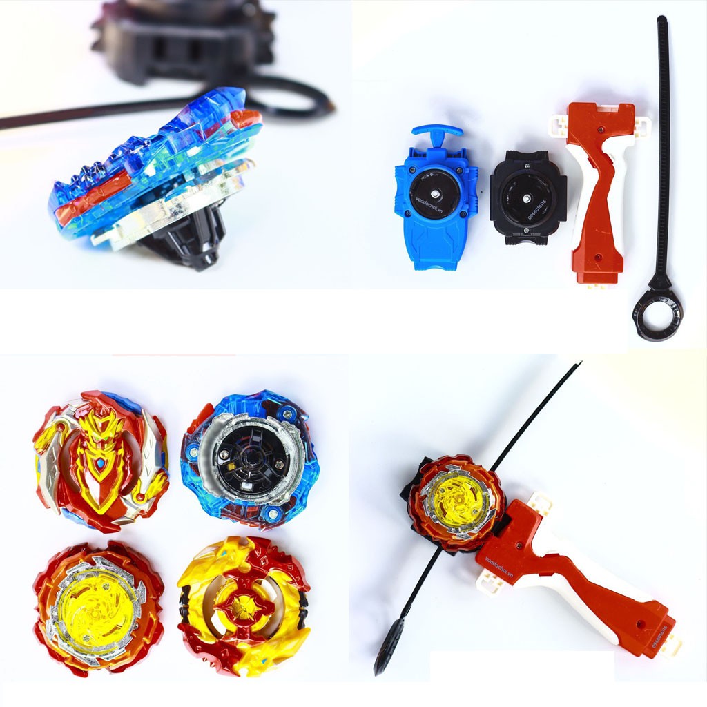 Bộ Đấu Trường 4 Con Quay Beyblade Có Tay Cầm