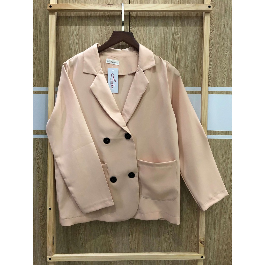 ÁO BLAZER TRƠN TAY DÀI 1 LỚP FREESIZE (KÈM ẢNH CHỤP THẬT) | BigBuy360 - bigbuy360.vn