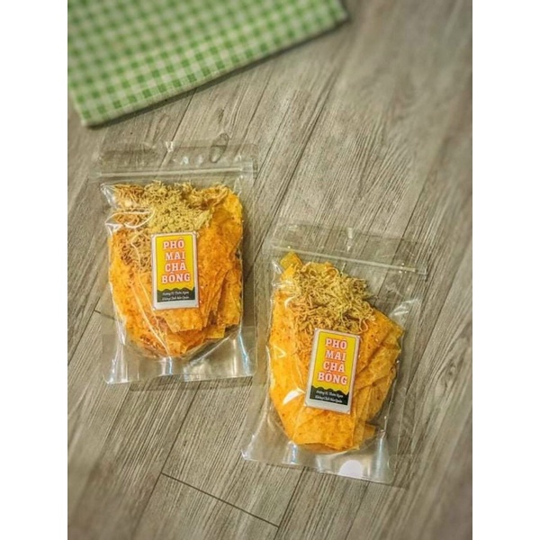 bánh tráng phô mai chà bông