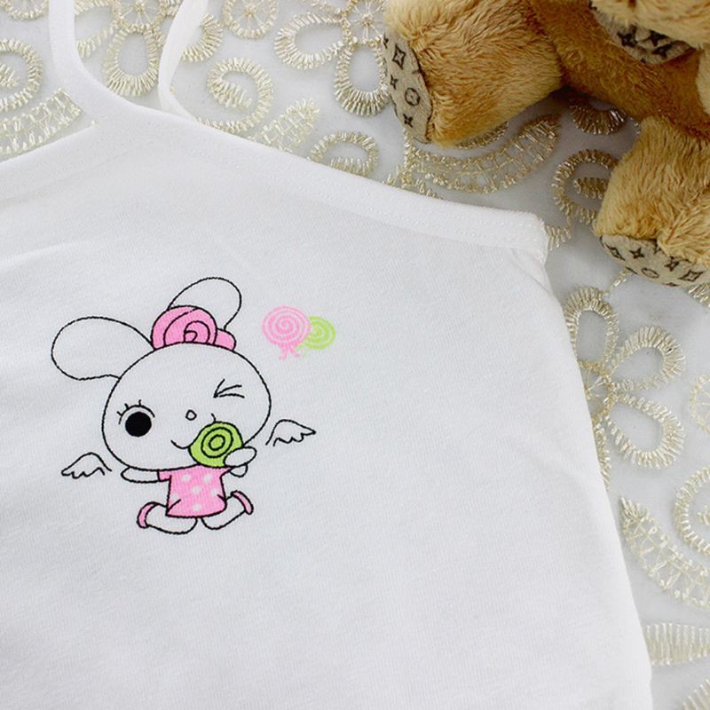 Áo Bra Cotton Hình Thỏ Xinh Xắn Cho Bé Gái