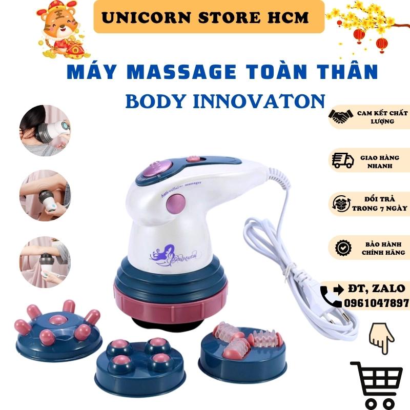 Máy masage toàn thân cầm tay Relax &amp; Tone 5 đầu, Máy massage cơ thể trị nhức mỏi toàn thân, BẢO HÀNH CHÍNH HÃNG 12 THÁNG