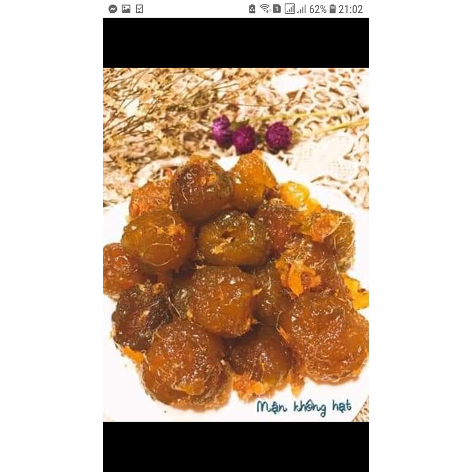 Mận dẻo cay  hộp 500g date 12 tháng.