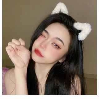 Cài tóc tai mèo siêu cute trắng/đen