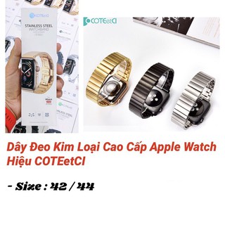 [Mã 77ELSALE giảm 7% đơn 300K] Dây đeo Apple watch bản thép cao cấp dành cho Nam hiệu coteetci