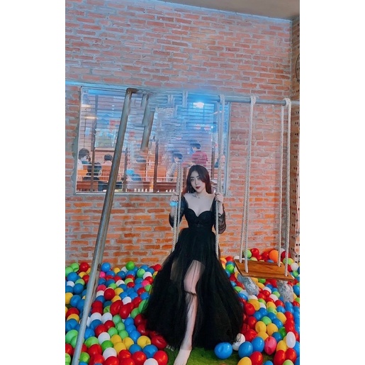 ĐẦM XOÈ KẾT TAT DÚN full size S /M/L/XL