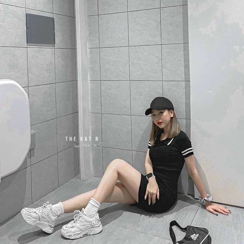 Váy len body viền hàng Quảng Châu