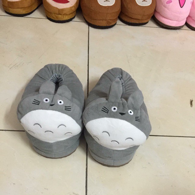 ( DEAL 1K ) (thitun15) Dép bông totoro đế cứng