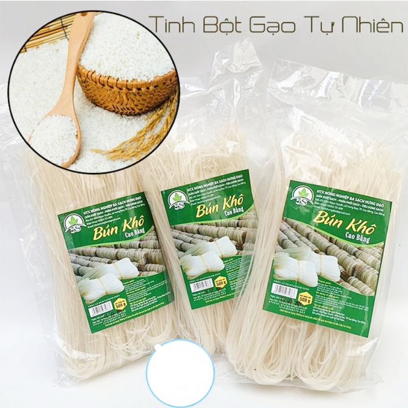 1kg Bún gạo trắng/Bún gạo khô đặc sản Cao Bằng nguyên chất  - Bữa ăn sáng lý tưởng