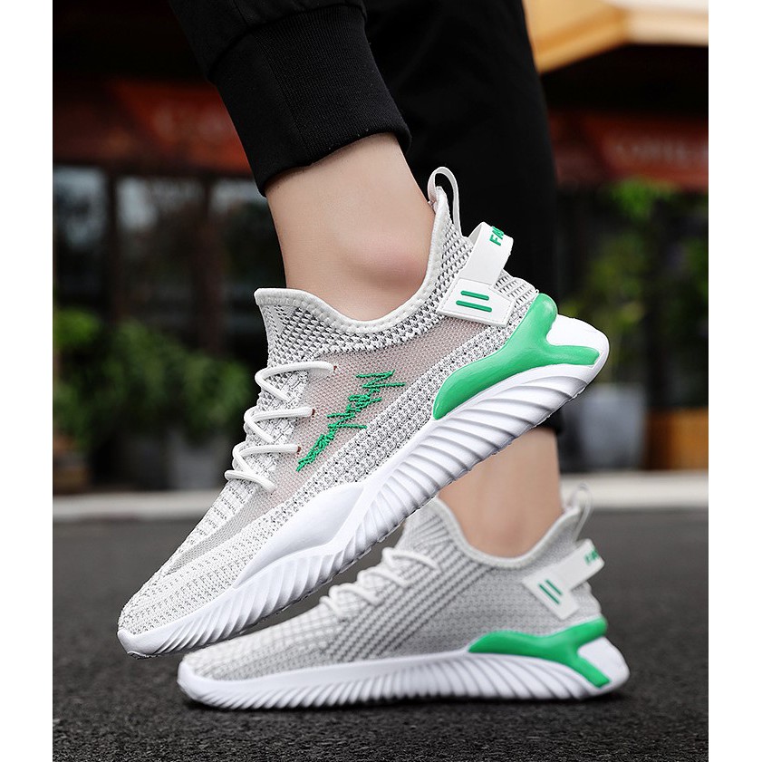 Giày nam giày sneaker lưới thoáng khí chống hôi chân, fullsize, 3 màu - #K86