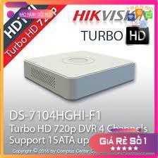 [7104HGHI-F1]Đầu ghi hình HIKVISION HD-TVI 4 kênh TURBO 3.0 vỏ nhựa