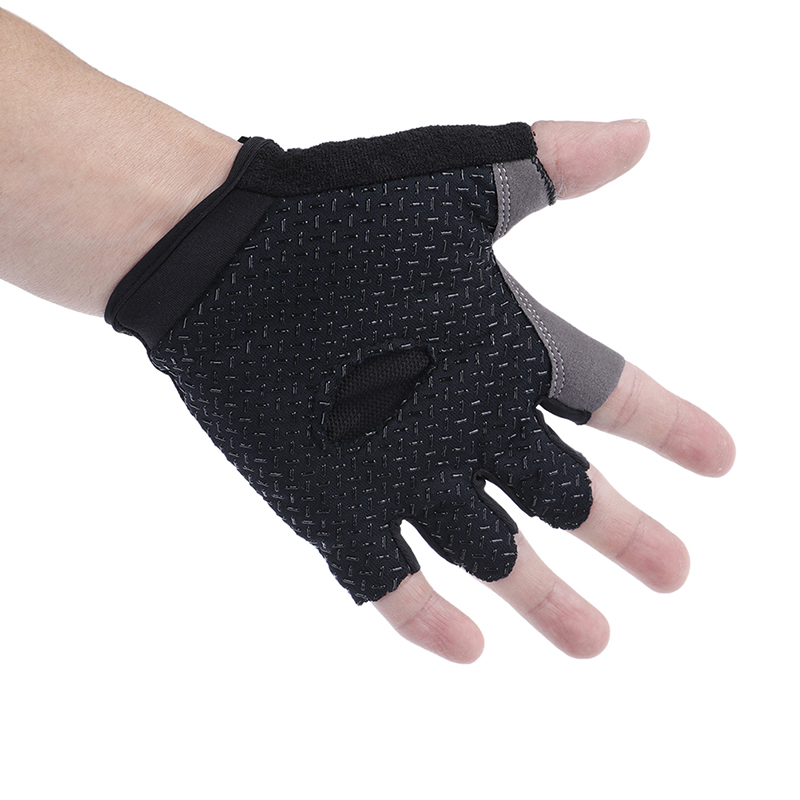 [LuckyToday] Women Men Sport Cycling Fitness GYM Workout Exercise Half Finger Gloves Bike