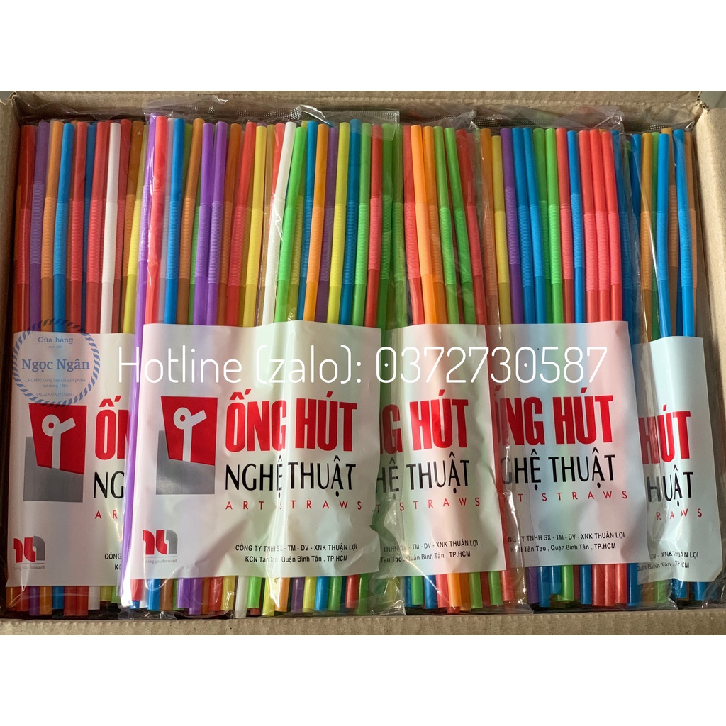 Ống hút nghệ thuật gói 50 ống