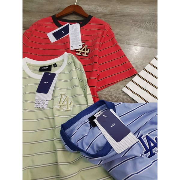 A74 - Áo thun kẻ MLB dư xịn