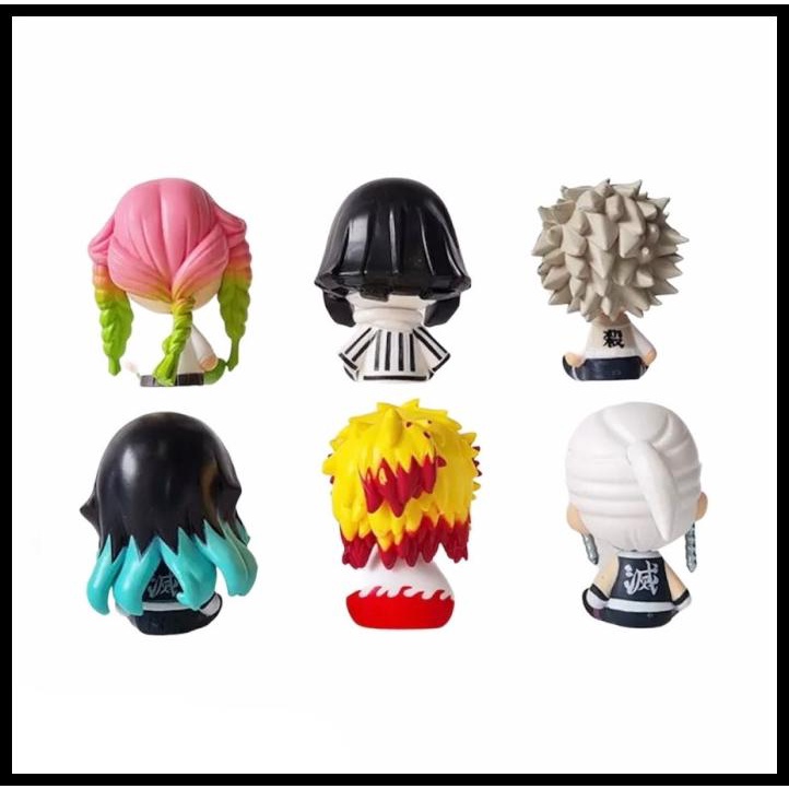 Set 6 Mô Hình Nhân Vật Trong Phim Hoạt Hình Demon Slayer Độc Đáo