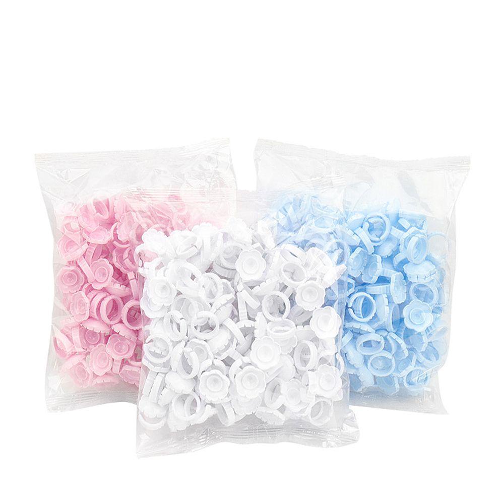 Bộ 100 Vòng Nhẫn Nhỏ Gắn Lông Mi Giả Giá Đỡ