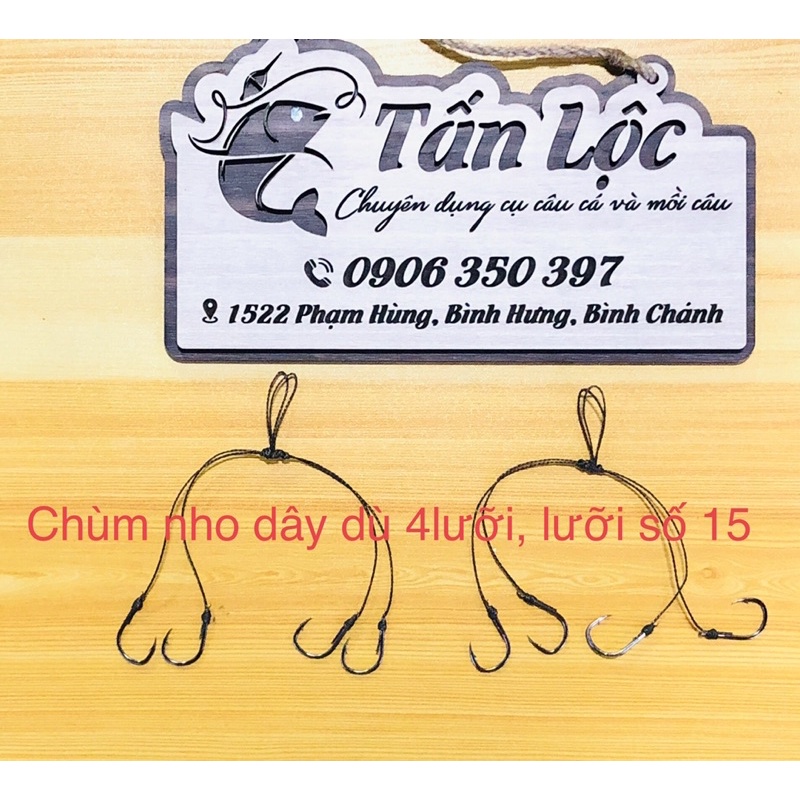 CHÙM NHO CÂU CÁ BUỘC SẴN