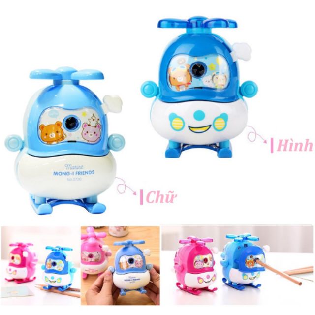 GỌT CHÌ QUAY TAY DELI HÌNH MÁY BAY SUPER WINGS