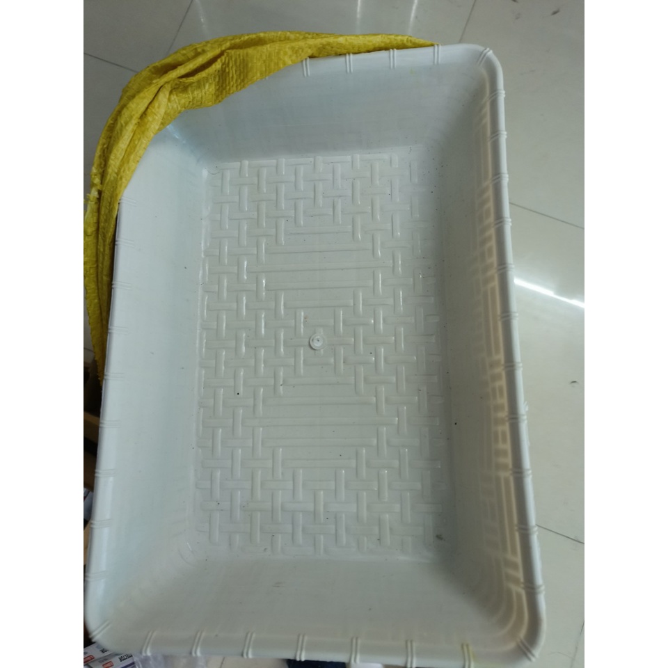 combo 100 khay nhựa gói quà 36 x 26 x 7cm kèm 100 nơ rút