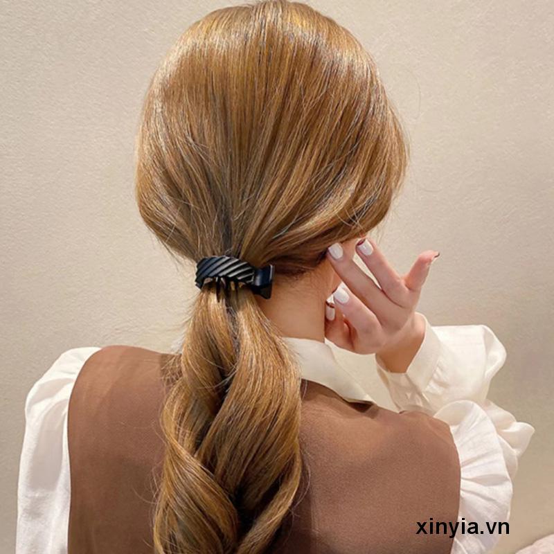 Giá Đỡ Kẹp Tóc Đuôi Ngựa Phong Cách Hàn Quốc Cho Nữ