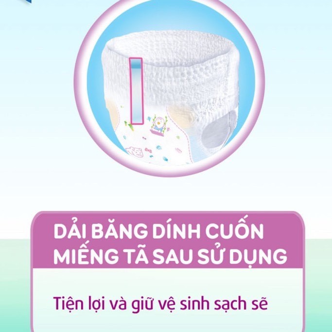 [MẪU MỚI TẶNG KÈM 8M M76+8] Tã Bỉm Quần Đệm Thấm Lưng Mồ Hôi size M76 miếng cho bé 6-10kg