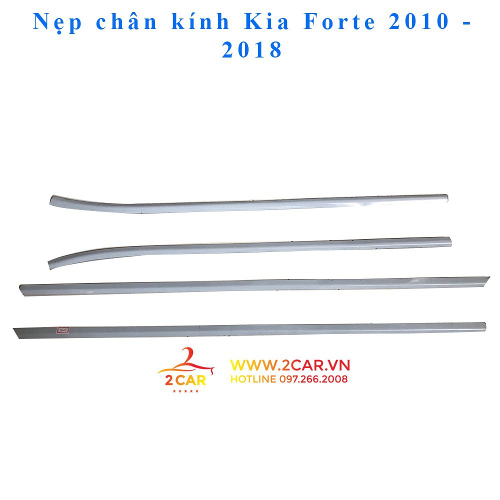 Nẹp viền chân kính, viền cong kính xe Kia Forte