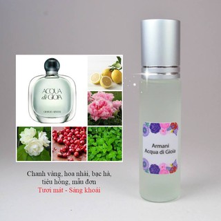 Tinh Dầu Nước Hoa Pháp Sun Di Gio.ia By Giorgio Armani - GA02W