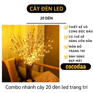 Đèn Trang Trí - Combo 20 Nhánh Cây Đèn Led Trang Trí Nhà Cửa, Quán Cafe 9139 [FREESHIP]